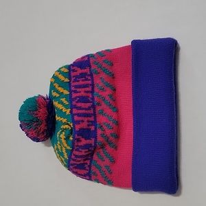 Vintage Disney Mickey Mouse Beanie Knit Cap Pom Pom Mickeys Stuff For Kids USA.